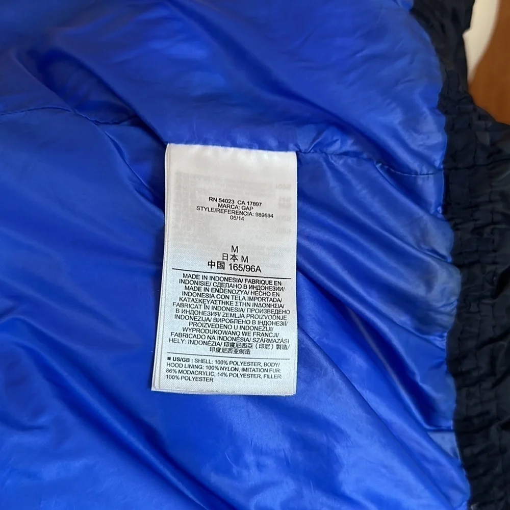 Gap Outdoor Edition Women’s WinterWarmth Outerwear Navy Blue Jacket Size Medium